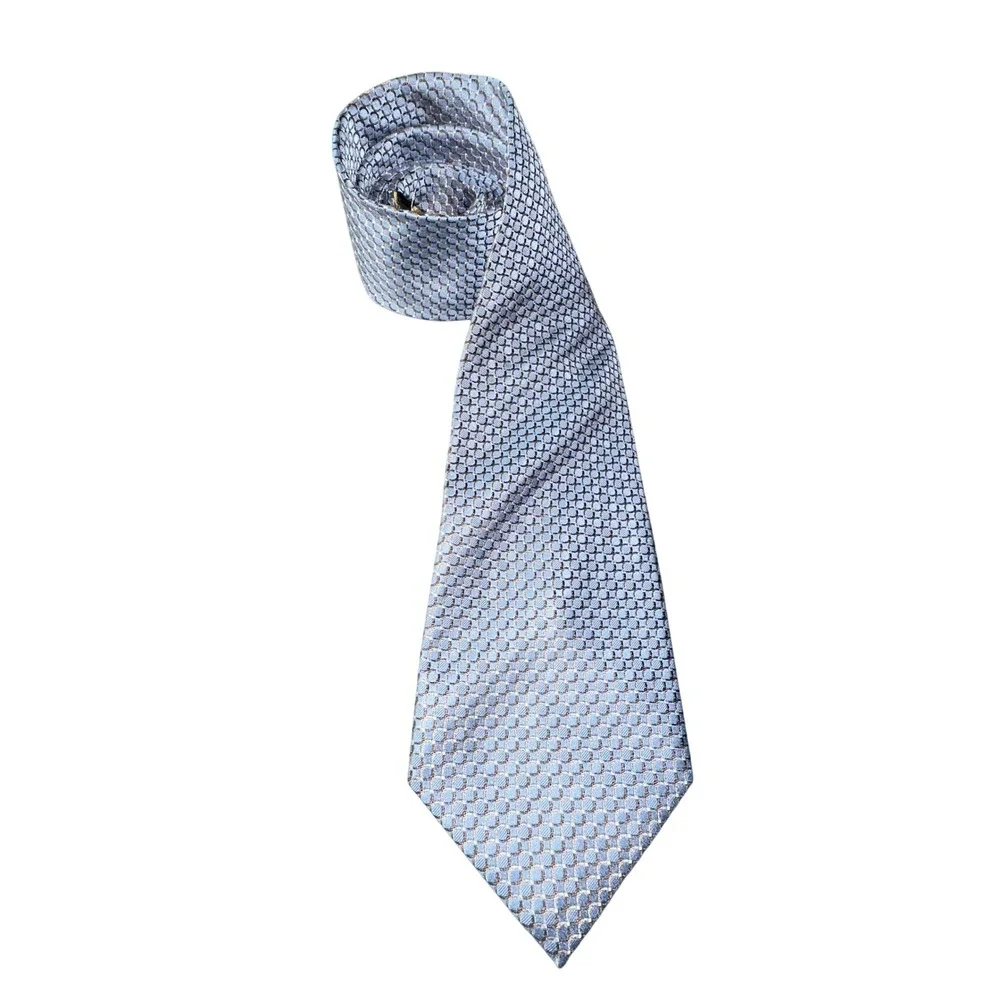 Donald J. Trump Necktie‎ Mens Light Blue Geometric Designer Neck Tie